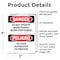 Signmission Do Not Operate Maintenance Bilingual Danger Sign, Vinyl Decal, 3.5in W x 5in L, 2PK OS-2PACK-DS-D-35-VS-1154 - alternate 5